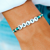 Pura Vida - Salty Beaded Alphabet Bracelet