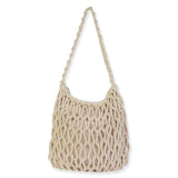 Macrame Cotton Purse  - Natural White