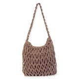 Macrame Cotton Purse  - Tan