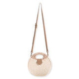 Medium Rattan / Wicker Crossbody  - Natural