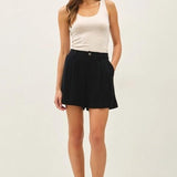 Scoop Neck Jersey Tank - Ecru Beige