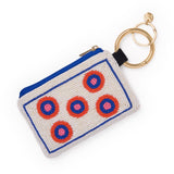 Mary Mahjong Beaded Coin Purse Ivory