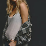 We The Free Lexi Plaid Button Down
