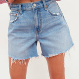 Crossroads Mid Rise Loose Short in Pulse