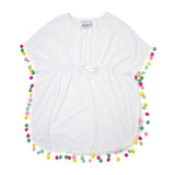 UPF 50+ Kaia Beach Swim Cover-Up (Year-Round Staples) White