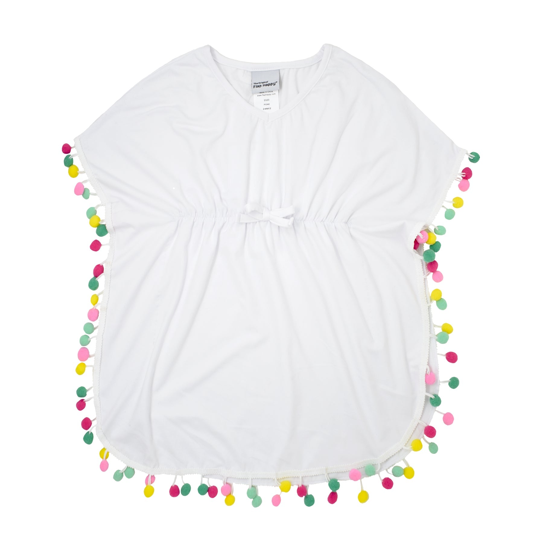 UPF 50+ Kaia Beach Swim Cover-Up (Year-Round Staples) White