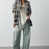 We The Free Lexi Plaid Button Down
