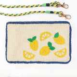 Leila Lemons Seed Bead Clutch With Strap