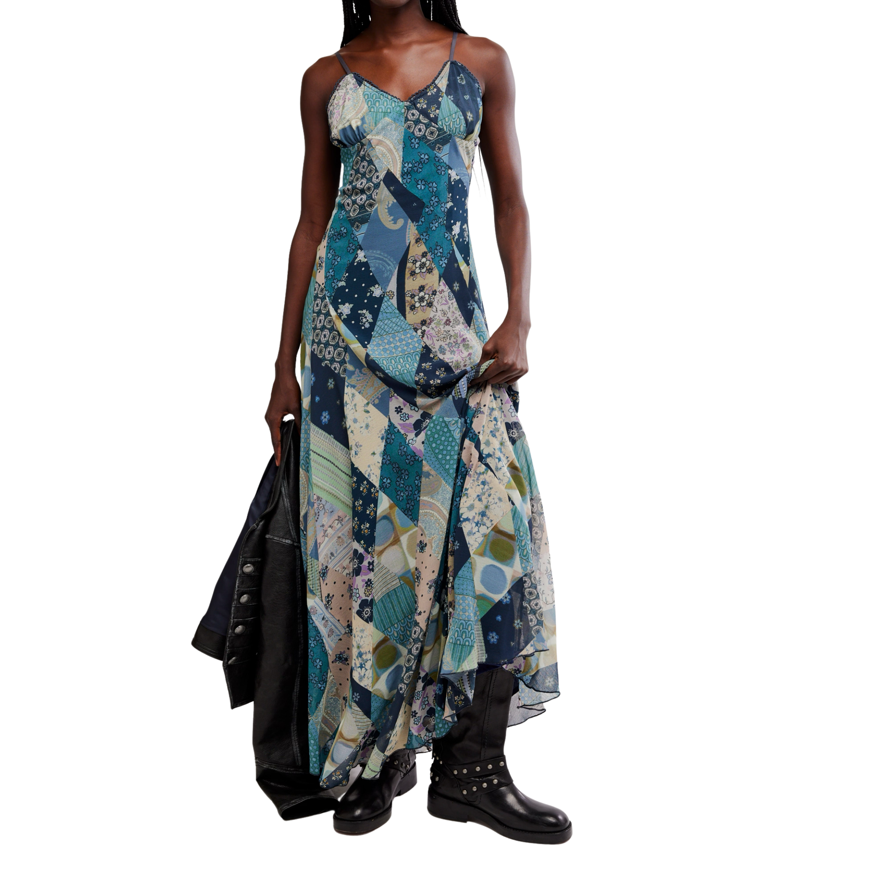 Tis The Season Maxi Dress by Free People - Storm Combo