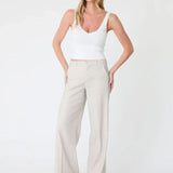 Tallulah Wide Leg Pants - Pampas Beige