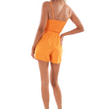 Orange Cotton Romper