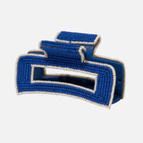 Lola Solid Color With Piped Edges Claw Lapis