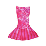UPF 50+ 3 Piece Mermaid Swim Set - Shimmer Fabric Pink Splash