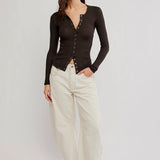 Going Places Cardi Deep Fudge