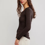 Going Places Cardi Deep Fudge