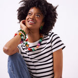 Iris Large Resin Bead Necklace Multi