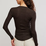 Going Places Cardi Deep Fudge