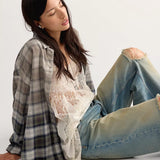 We The Free Lexi Plaid Button Down
