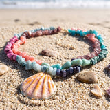 Coral Mirage Shell Pendant Necklace