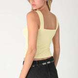 Striped Square Crop Top Marina