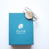 Marina Silver Plated Cuff - Islamorada Sand & Conch Shell by Dune