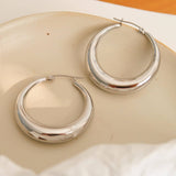 Galene Non-Tarnish Classic Large Hoop Earring: Yellow Gold