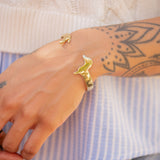 Abigail - Brass Dachshund Cuff Bracelet by Ink & Alloy
