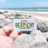 Beach Florida License Plate Sticker, Beach Sticker