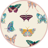 Wings of Paradise Butterflies Bamboo Sundress: Beige/Multi