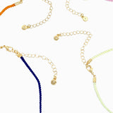 Beach Mode Coastal Blue Lagoon Star Reef Rope 5 Charm Necklace