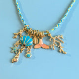 Secrets of the Blue Tide Charm Necklace