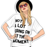 Not a Lot Going On Pop Star Die Cut Sticker