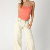 Clean Line Square Cami Chocolate