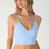 Lace Textured Bralette  Butter Cream