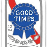 PBR Good Times Beer Can Die Cut Sticker