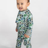 Zip Convertible PJs - Pebble Camo