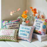 Nap Solves Almost Everything EmbroideredPillow