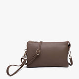 Riley Convertible Cross Body Purse, Wristlet or Clutch - Dark Emerald