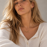 Western Double Linked Horsebit Necklace: Gold
