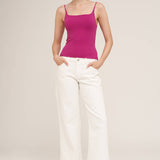 Clean Line Square Cami Chocolate