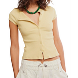 Most Wanted Cardi by Free People - Yellow