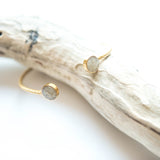 Rope Inlet Gold Cuff Bracelet - Islamorada Sand by Dune
