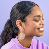 Gretchen - Silver Large Circle With Holes Earrings by Ink & Alloy