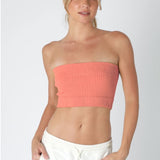 Wide Ribbed Tube Top by NikiBiki - Desert Flower