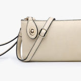Kendall Convertible Cross Body Purse or Wristlet  -  Beige