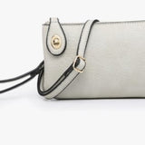 Kendall Convertible Cross Body Purse or Wristlet  -  Bone