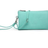 Riley Convertible Cross Body Purse, Wristlet or Clutch - Aqua