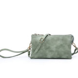 Riley Convertible Cross Body Purse, Wristlet or Clutch - Jade