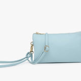 Riley Convertible Cross Body Purse, Wristlet or Clutch - Ice Blue