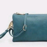 Riley Convertible Cross Body Purse, Wristlet or Clutch - Dark Teal